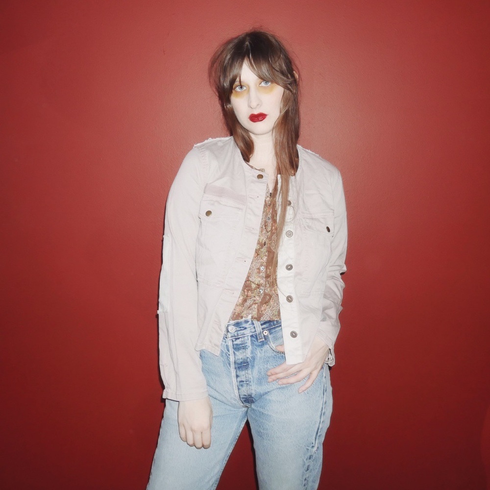 Free people dusty blush cropped jacket sz s